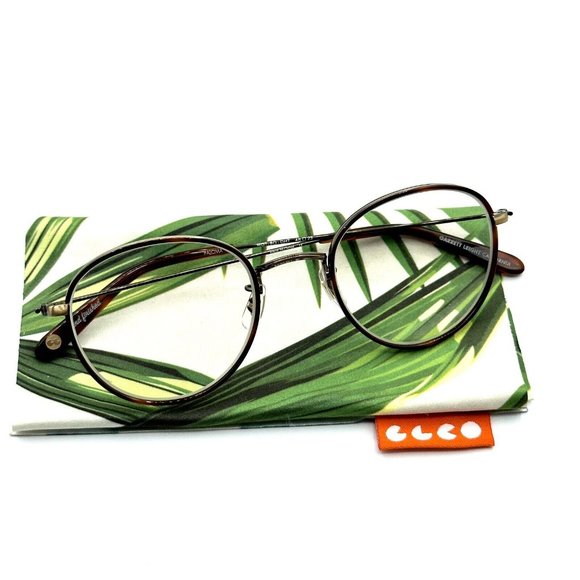 Garrett Leight GLCO Unisex Paloma Color Marigold-Gold Eyeglasses New - Picture 2 of 5